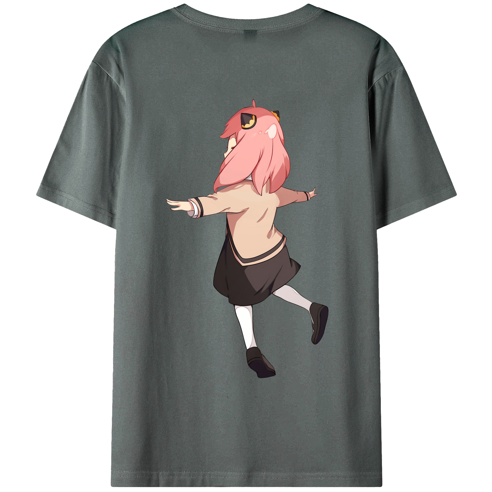 （画像用） SPY×FAMILY间谍家家酒 綿100％ メンズ半袖Tシャツ（バックプリント） 通気性